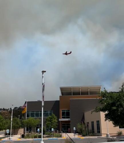 Plane over Lincoln County Memorial Hospital