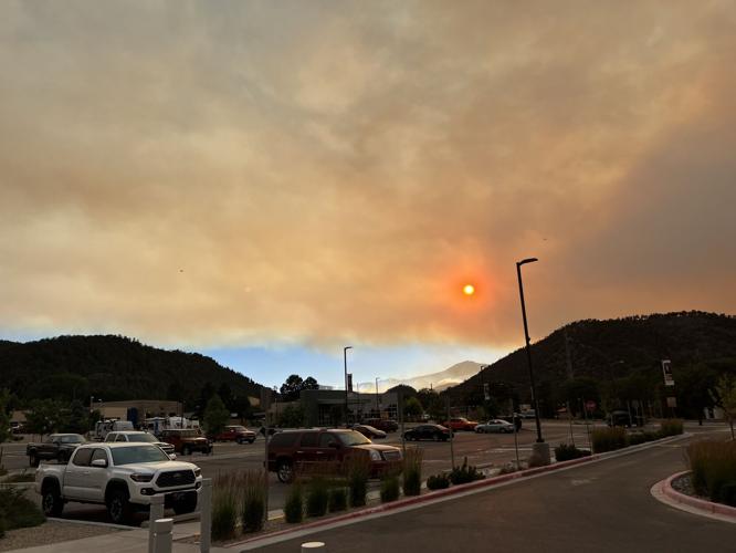 Smoke from South Fork Fire